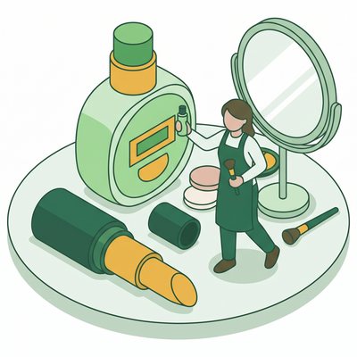 美容部員のイラスト