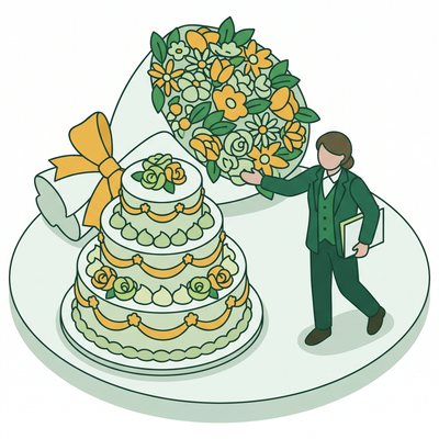 ブライダルスタッフのイラスト