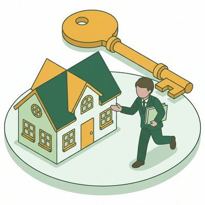 不動産営業のイラスト