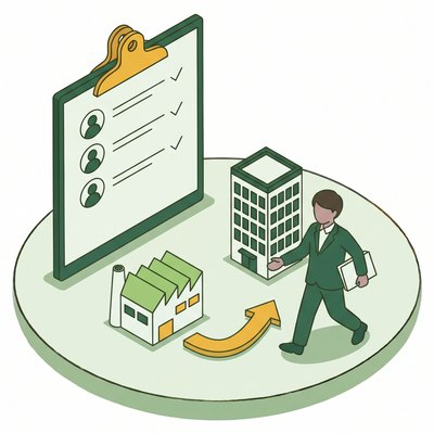 派遣の営業のイラスト