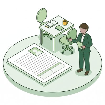 キャリアアドバイザーの仕事の様子のイラスト