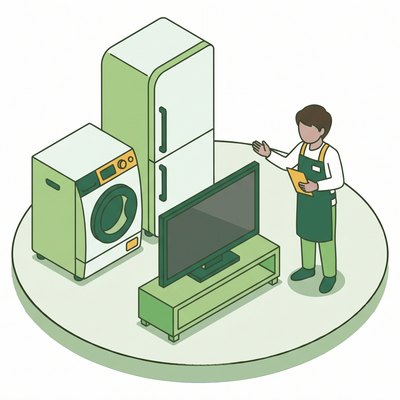 家電販売スタッフのイラスト