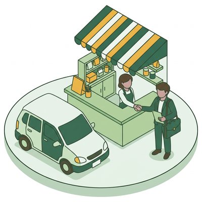 ルート営業のイラスト