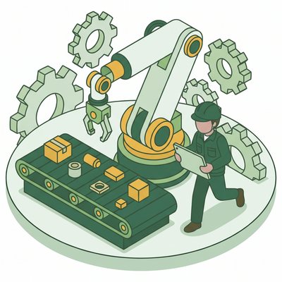 製造スタッフのイラスト