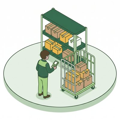 倉庫スタッフのイラスト