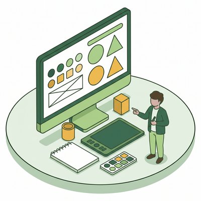 Webデザイナーのイラスト