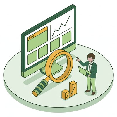 Webマーケターのイラスト